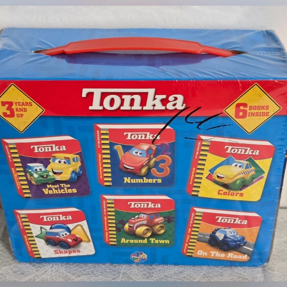 Tonka Truck Plush With 6 Books 3 Years & Up Learning Toys Hasbro